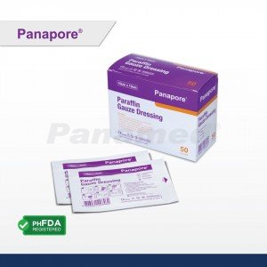 Panapore Paraffin Gauze Dressing 10x10cm