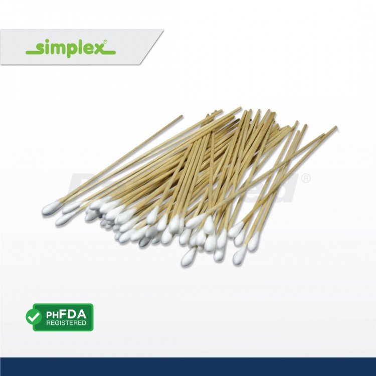 Simplex Cotton-Tipped Applicator Sticks (sold per box of 100s)