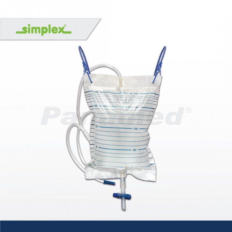 Simplex Bedside Urine Bag 2L (Sold per 10's) Simplex Bedside Urine Bag 2L (Sold per 10's)