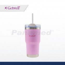 Hydrosenz Tumbler with Straw Purple 14oz, Getwell