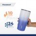 Hydrosenz Tumbler White-Blue 20oz, Panamed