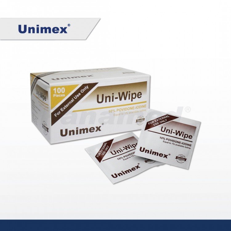 Unimex Povidone Iodine Swab (sold by box of 100s)